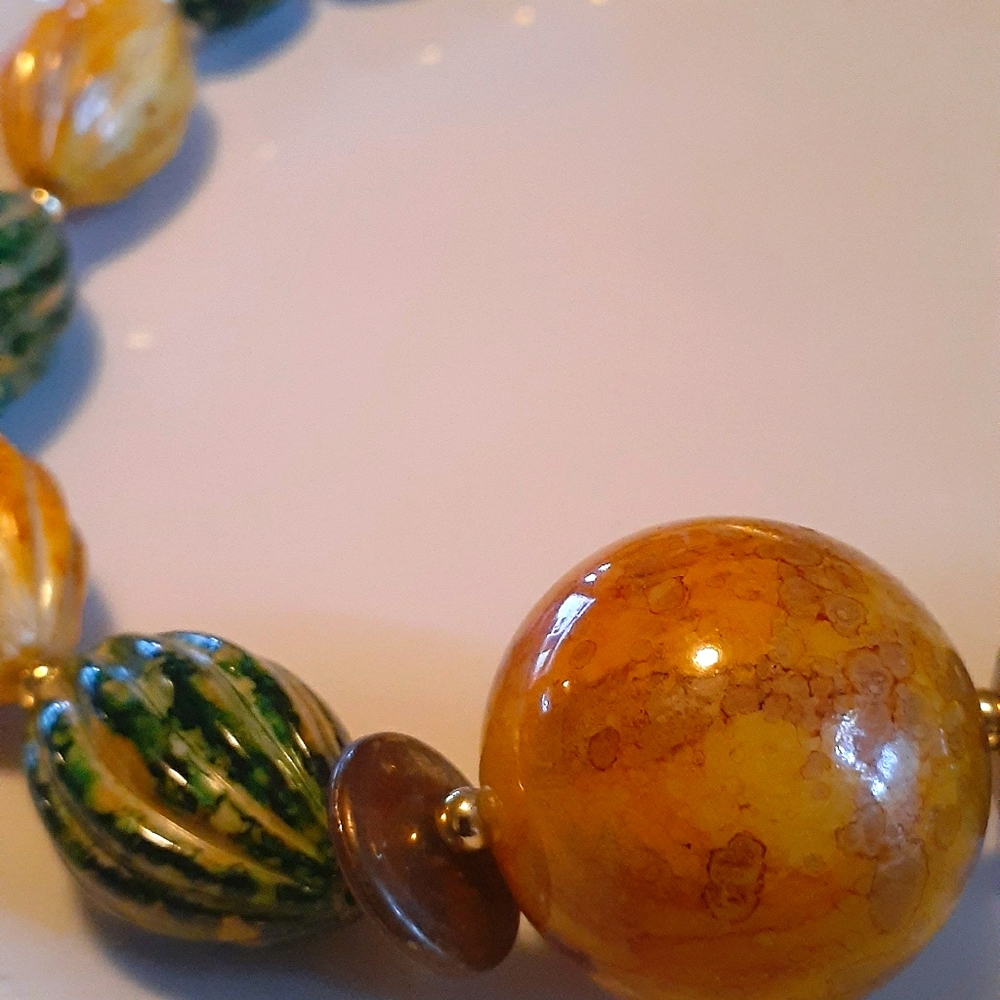 "24" Retro Big Bead Necklace